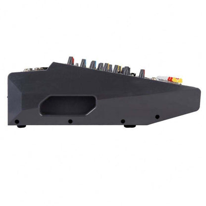Max PMX 808DU powered mixer channel controls and EQ panel, professional live audio mixer Kenya