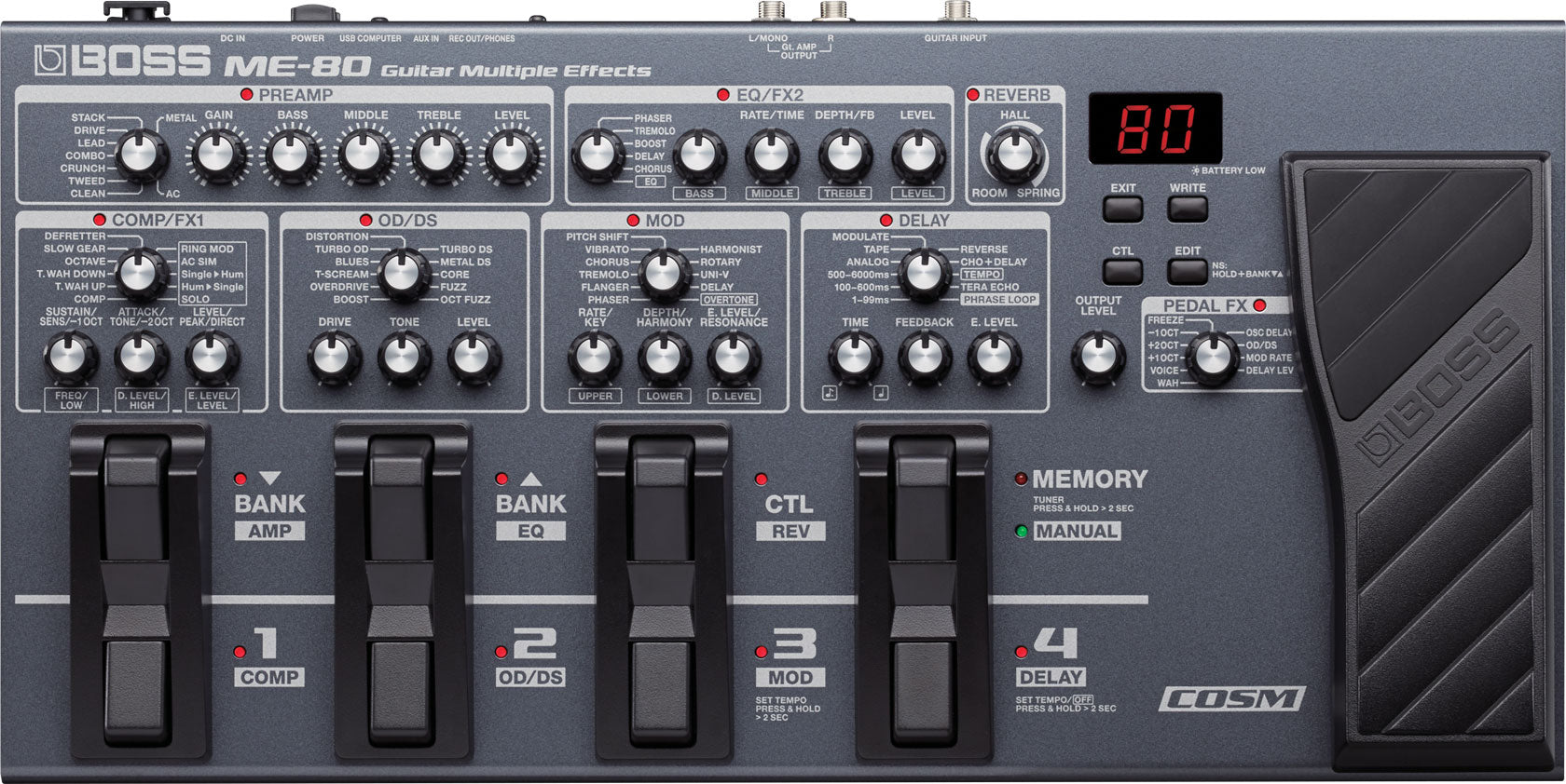 BOSS ME‑80 guitar multi‑effects pedal — Kenya