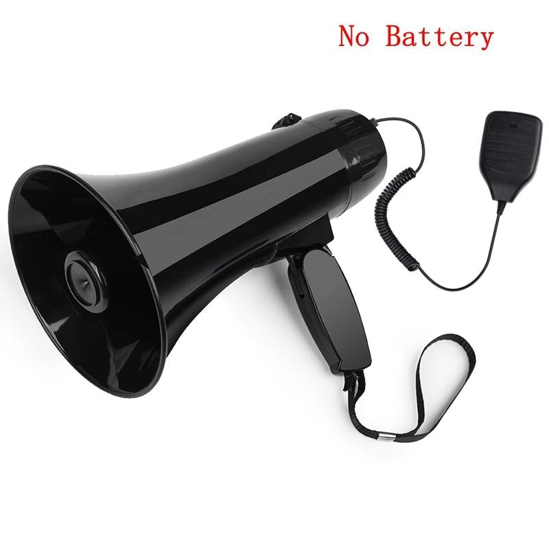 Mealivos 35W Bullhorn Megaphone Speaker – Portable Handheld Amplifier with Built-in Siren, USB Flash Drive, and 240S Recording – Ideal for Events & Emergencies - ZAMAR AUDIO SOLUTIONS