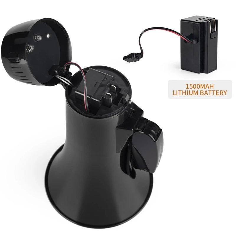 Mealivos 35W Bullhorn Megaphone Speaker – Portable Handheld Amplifier with Built-in Siren, USB Flash Drive, and 240S Recording – Ideal for Events & Emergencies - ZAMAR AUDIO SOLUTIONS