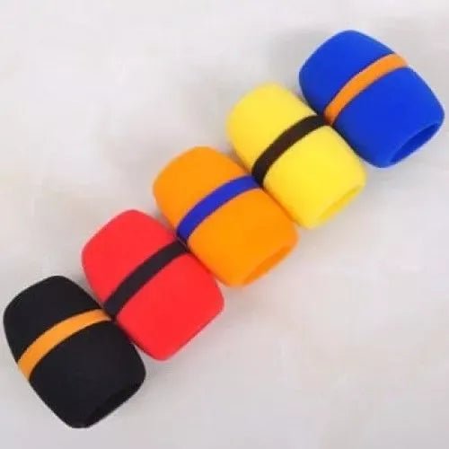 Mic foam windscreen Kenya 5-pack universal microphone covers in black acoustic foam