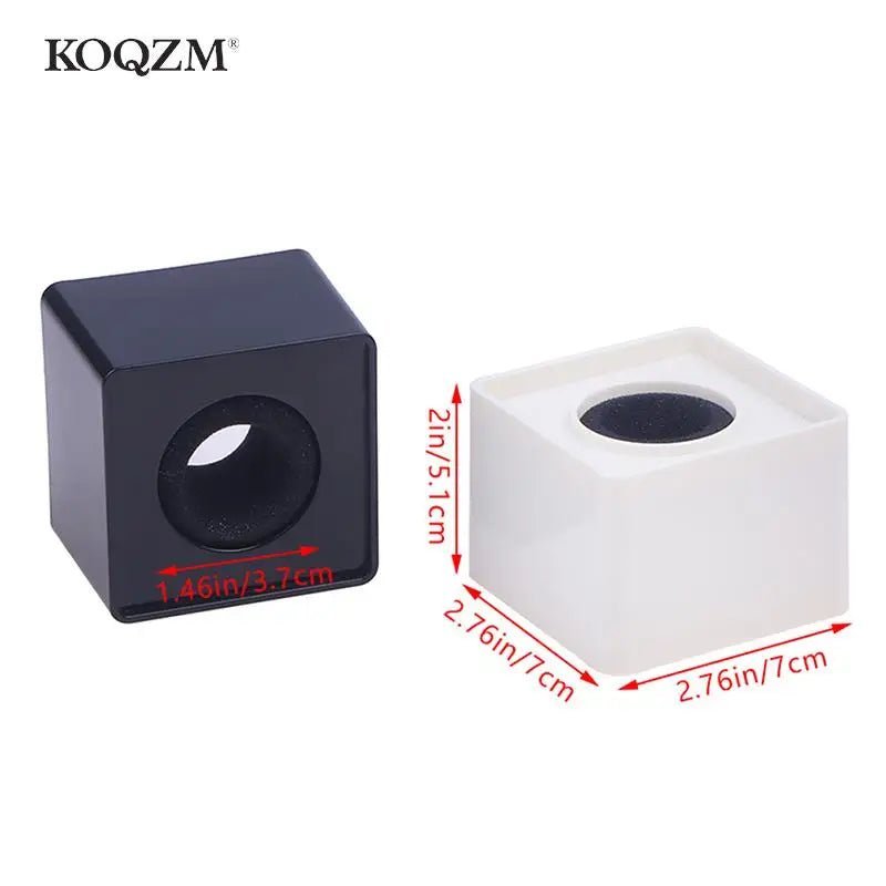 Microphone Logo Flag Station Cube – Square Shaped Interview Mic Station, ABS Prop Stand for News Reporting, KTV, and Interviews - ZAMAR AUDIO SOLUTIONS