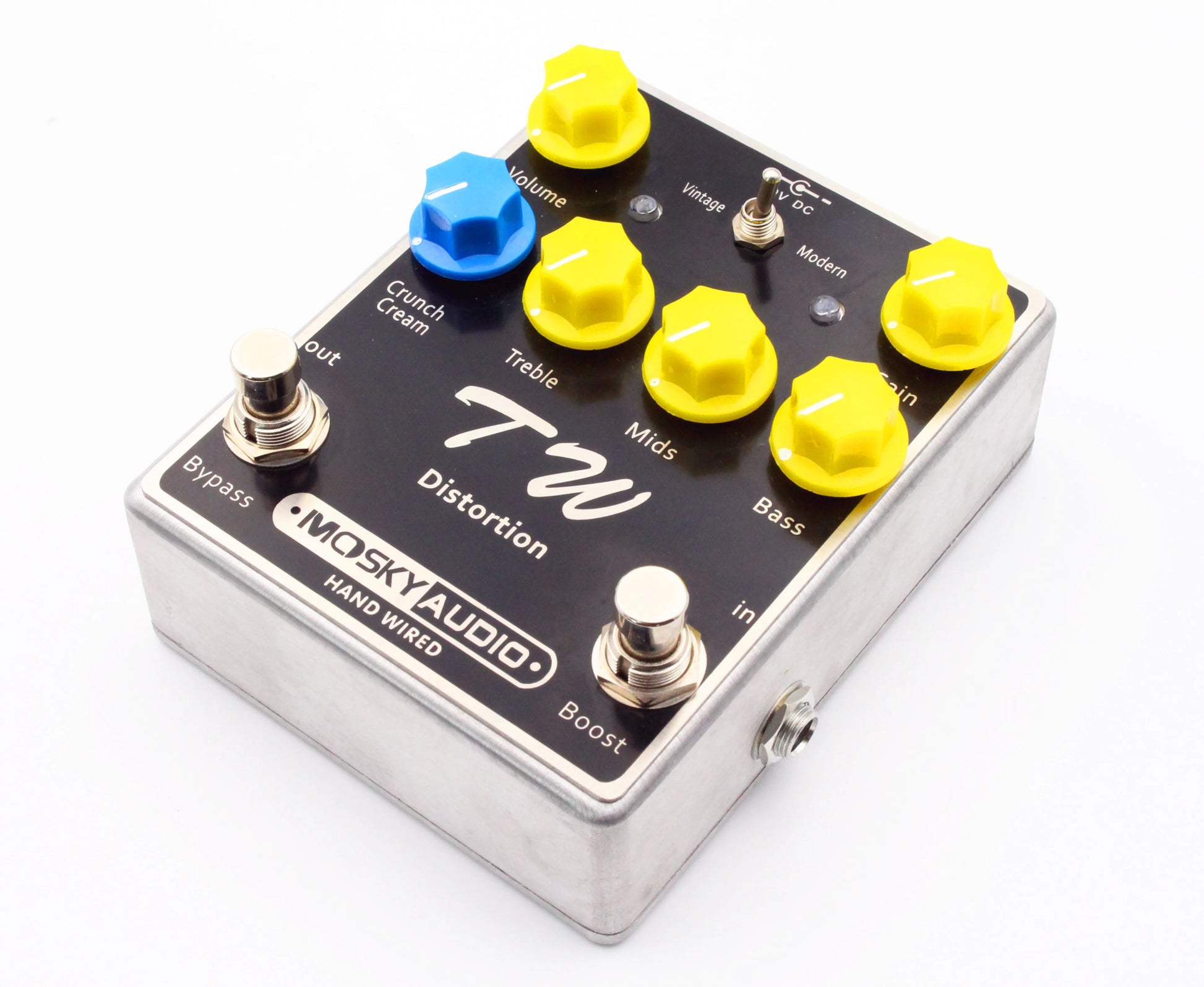 MOSKY Audio TW Distortion Guitar Bass Effect Pedal – High Gain, Three - Band EQ, Hand - Built, Full Metal Shell - ZAMAR AUDIO SOLUTIONS