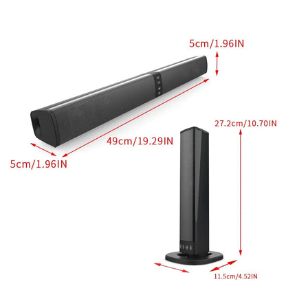 MouZYuan Wireless Bluetooth Speaker Soundbar – Foldable Home Theater Stereo Surround Subwoofer with FM Radio, USB/TF Card Support, and Bluetooth 5.0 - ZAMAR AUDIO SOLUTIONS