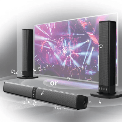 MouZYuan Wireless Bluetooth Speaker Soundbar – Foldable Home Theater Stereo Surround Subwoofer with FM Radio, USB/TF Card Support, and Bluetooth 5.0 - ZAMAR AUDIO SOLUTIONS