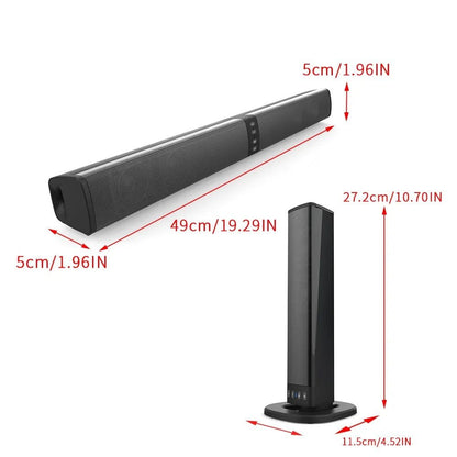 MouZYuan Wireless Bluetooth Speaker Soundbar – Foldable Home Theater Stereo Surround Subwoofer with FM Radio, USB/TF Card Support, and Bluetooth 5.0 - ZAMAR AUDIO SOLUTIONS