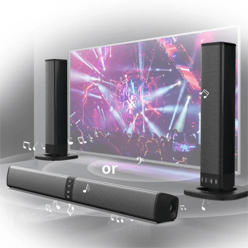 MouZYuan Wireless Bluetooth Speaker Soundbar – Foldable Home Theater Stereo Surround Subwoofer with FM Radio, USB/TF Card Support, and Bluetooth 5.0 - ZAMAR AUDIO SOLUTIONS