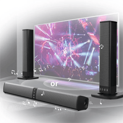 MouZYuan Wireless Bluetooth Speaker Soundbar – Foldable Home Theater Stereo Surround Subwoofer with FM Radio, USB/TF Card Support, and Bluetooth 5.0 - ZAMAR AUDIO SOLUTIONS