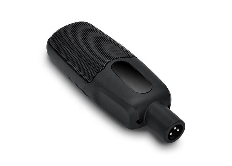 MR4 large-diaphragm studio condenser microphone side profile on stand