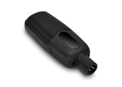 MR4 large-diaphragm studio condenser microphone side profile on stand