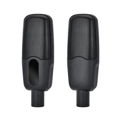 MR4 large-diaphragm studio condenser microphone side profile on stand