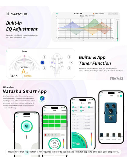 Natasha NBSG Bass Guitar – Smart Wireless Portable Electric Acoustic Bass