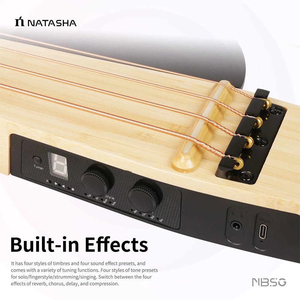Natasha NBSG Bass Guitar – Smart Wireless Portable Electric Acoustic Bass