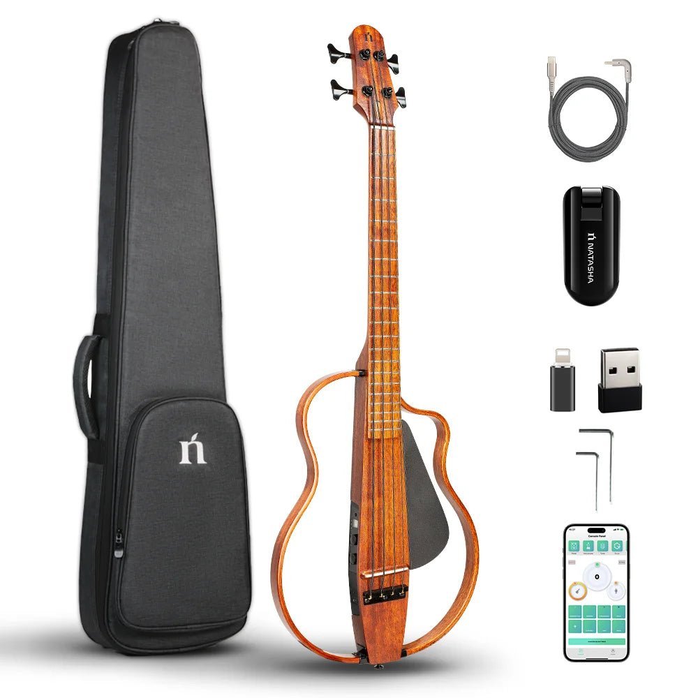 Natasha NBSG Bass Guitar – Smart Wireless Portable Electric Acoustic Bass