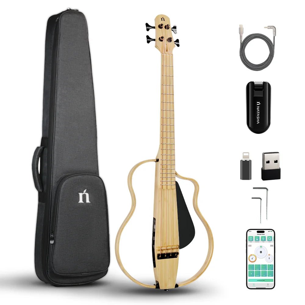 Natasha NBSG Bass Guitar – Smart Wireless Portable Electric Acoustic Bass