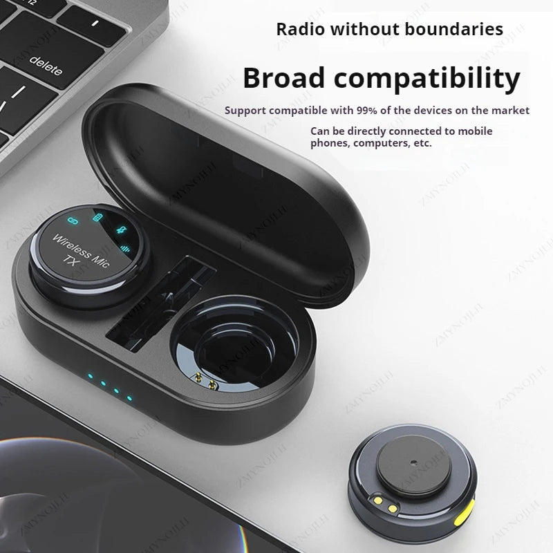 New Magnetic Wireless Lavalier Microphone – Noise Canceling Necklace, Windproof Cap, Audio Video Recording Microphone for Smartphone - ZAMAR AUDIO SOLUTIONS