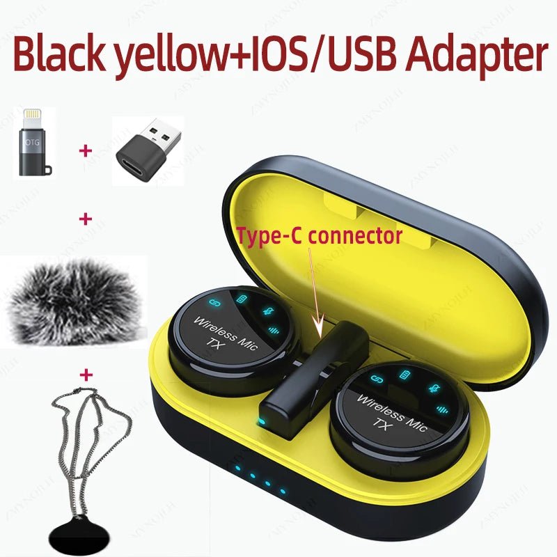 New Magnetic Wireless Lavalier Microphone – Noise Canceling Necklace, Windproof Cap, Audio Video Recording Microphone for Smartphone - ZAMAR AUDIO SOLUTIONS