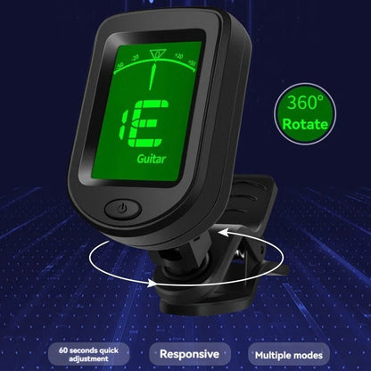 NEW Rechargeable Guitar Tuner – Clip-On Electronic Tuner for Guitar, Bass, Ukulele, Violin, Mandolin, Banjo - ZAMAR AUDIO SOLUTIONS