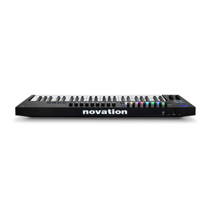 Novation Launchkey 49 MK3 rear panel showing USB port and sustain pedal input
