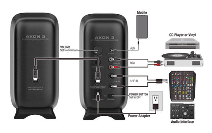 NUX AXON 3 Powered Studio Reference Monitors - ZAMAR AUDIO SOLUTIONS