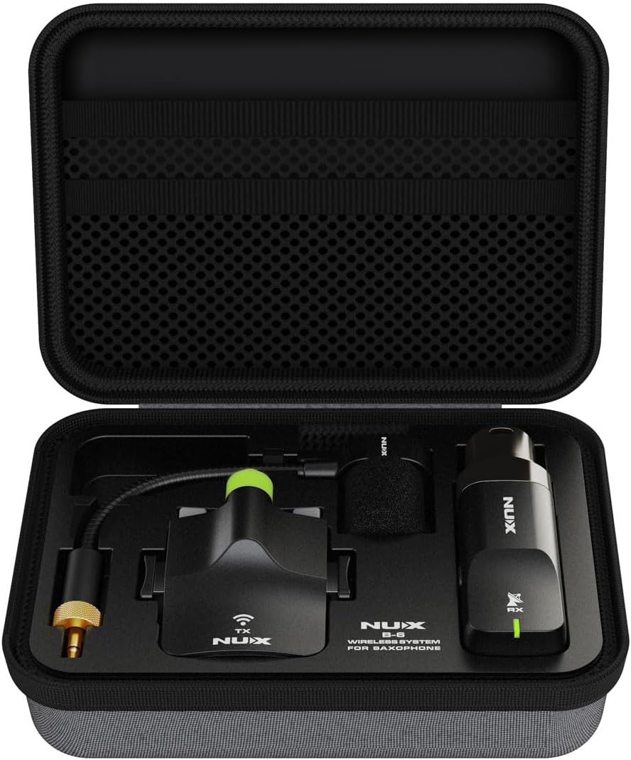 NUX B‑6 — 2.4GHz Wireless Saxophone Microphone System with Charging Case, Nairobi Delivery - ZAMAR AUDIO SOLUTIONS