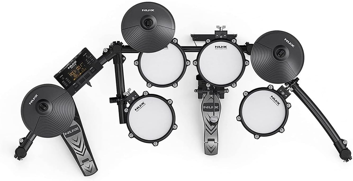 NUX DM‑210 — 8‑Piece Electronic Drum Kit with Mesh Heads & Bluetooth, Nairobi Delivery - ZAMAR AUDIO SOLUTIONS