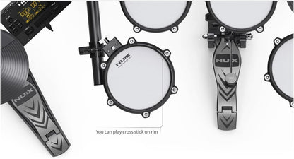 NUX DM‑210 — 8‑Piece Electronic Drum Kit with Mesh Heads & Bluetooth, Nairobi Delivery - ZAMAR AUDIO SOLUTIONS