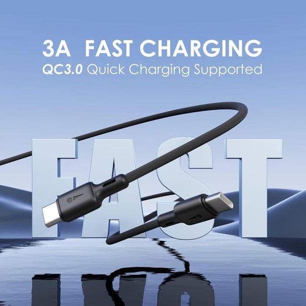 Oraimo OCD‑154CC FastLine 2 — 3A Fast Charging Type‑C to Type‑C Cable, 1.5M Length, Nairobi Delivery