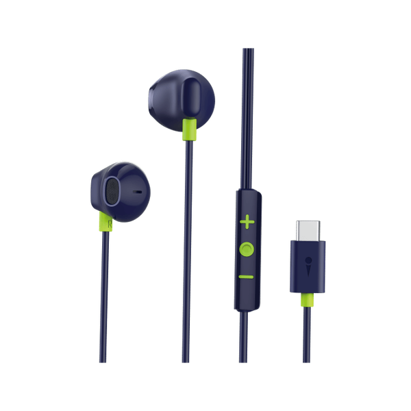 Oraimo Halo Airy OEP‑650 Type‑C — Half In‑Ear Wired Earphones, Deep Bass, 3‑Button Remote, Nairobi Delivery