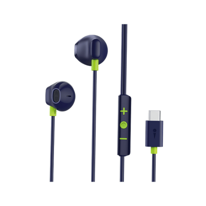 Oraimo Halo Airy OEP‑650 Type‑C — Half In‑Ear Wired Earphones, Deep Bass, 3‑Button Remote, Nairobi Delivery