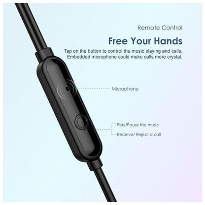 Oraimo Conch 2 OEP‑E11 — Deep Bass Wired Earphones with Mic, 1.2m Cable, Nairobi Delivery