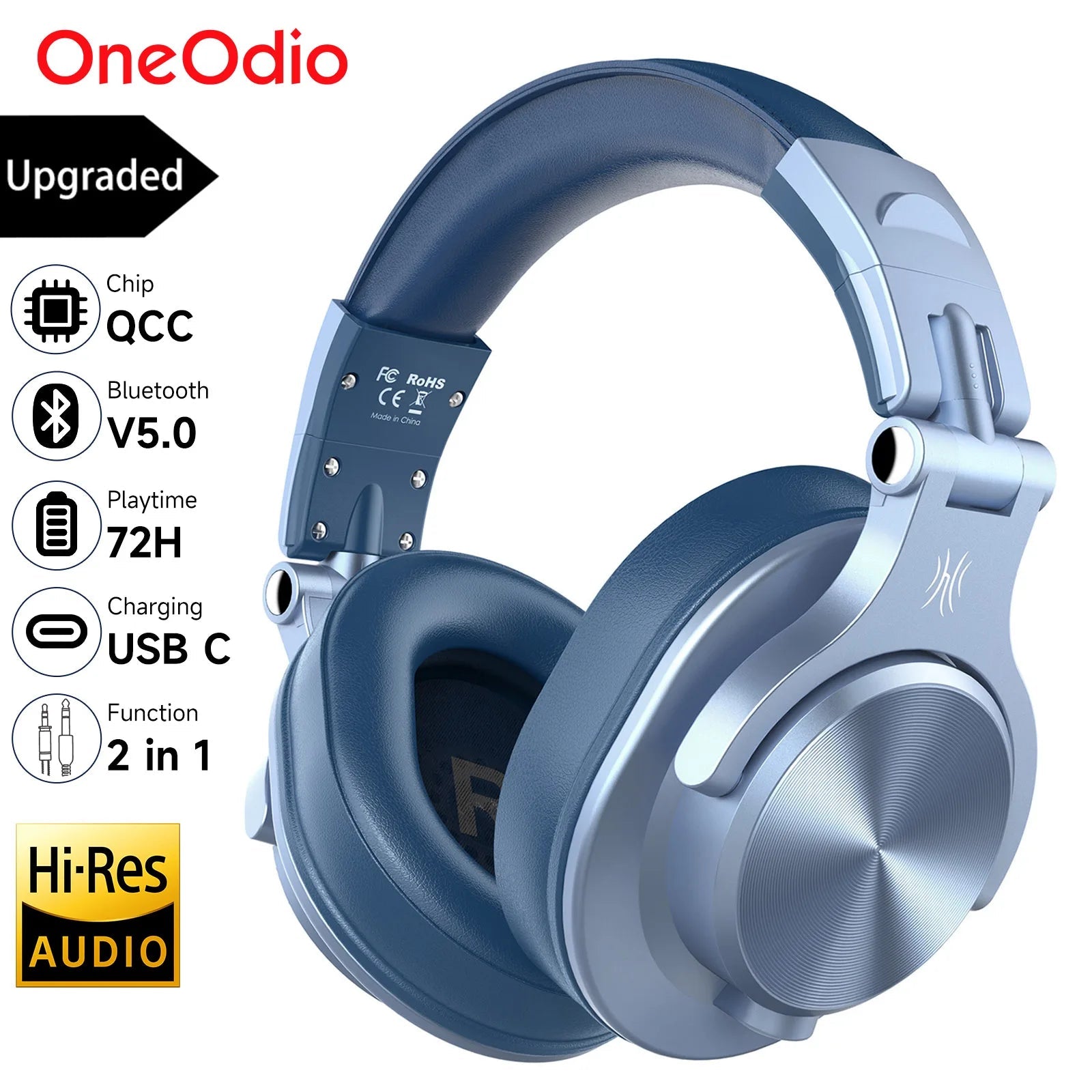 OneOdio A70 Wireless Bluetooth 5.2 Headphones – Studio & Everyday Use | Kenya Delivery - ZAMAR AUDIO SOLUTIONS