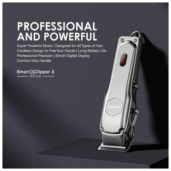Oraimo SmartClipper 2 OPC‑CL30 — Professional Cordless Hair Clipper, 2000mAh, Zero‑Gap Blade, 4 Guide Combs, Nairobi Delivery