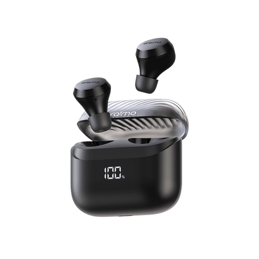 Oraimo AirBuds 4 ENC true wireless earbuds in black, front view, Kenya