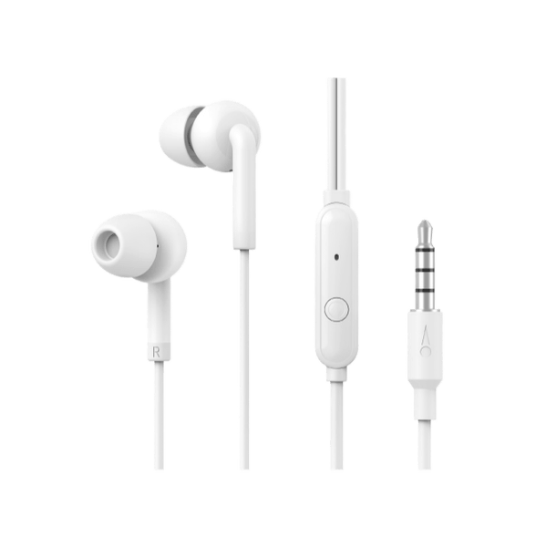 Oraimo Halo 2S wired earphones OEP-E21P black with in-line mic and 1.2m cable, available in Kenya