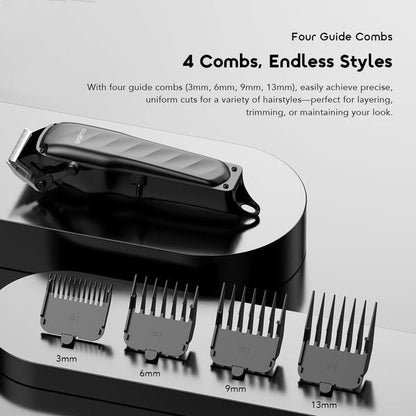 Oraimo EasyCut CL230 hair clipper front view showing zero-gap lever and stainless steel blade, Kenya