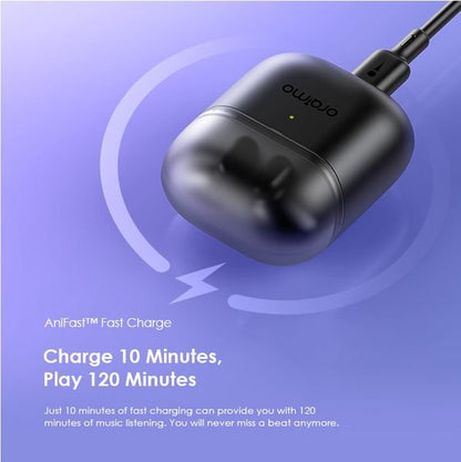 Oraimo FreePods Neo earbuds inside charging case, USB-C fast charge, 40hr battery life Kenya