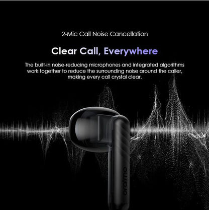 Oraimo FreePods Neo touch controls and dynamic bass driver detail, Kenya warranty included