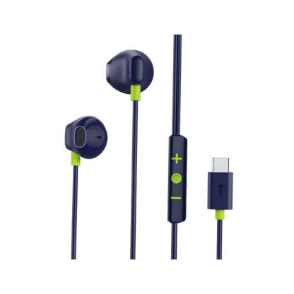 Oraimo Halo Airy Type-C earphones OEP-650 3-button remote and reinforced cable close-up detail