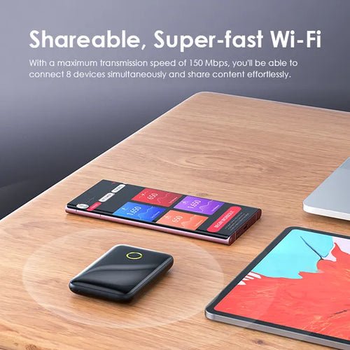 Oraimo OM102 MiFi Kenya — Elf 2 4G portable router front view, dual SIM, 3000mAh battery