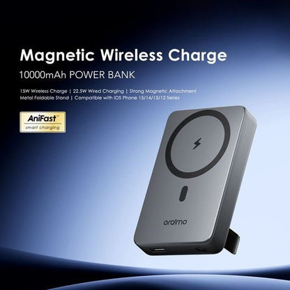 Oraimo OPB-7102W MagPower 15 10000mAh magnetic wireless power bank front view Kenya