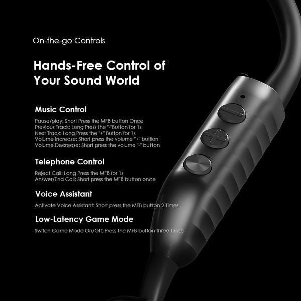 Oraimo OpenCirclet 2 open-ear sports headphones OPN-672 side profile showing memory steel frame