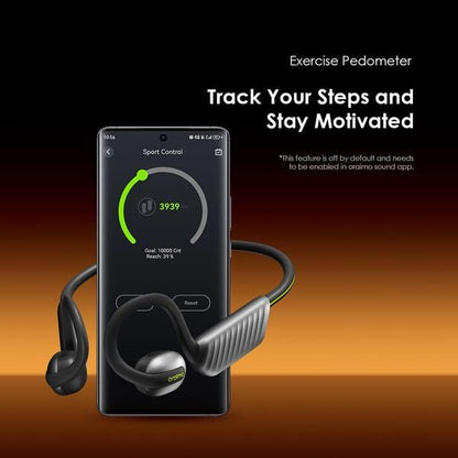 Oraimo OpenCirclet 2 open-ear sports headphones OPN-672 side profile showing memory steel frame