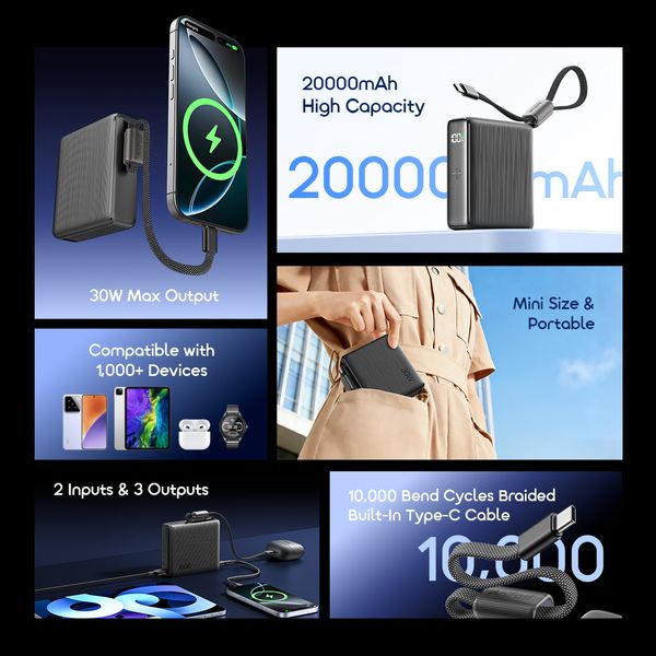 Oraimo OPB‑7203 PowerNova L21 — 20,000mAh 30W Fast Charging Power Bank, Nairobi Delivery