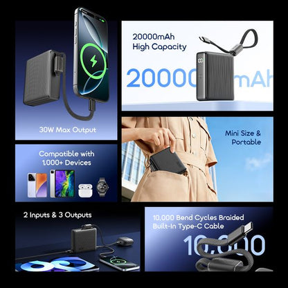 Oraimo OPB‑7203 PowerNova L21 — 20,000mAh 30W Fast Charging Power Bank, Nairobi Delivery