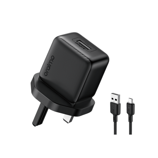 Oraimo PowerCube 10 Kenya OCW-1111U wall charger with M53 Type-C cable kit on white background