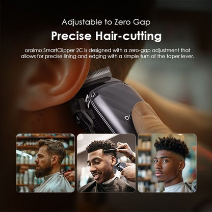 Oraimo OPC-CL30C cordless hair clipper Kenya side profile showing PC+ABS body and power button