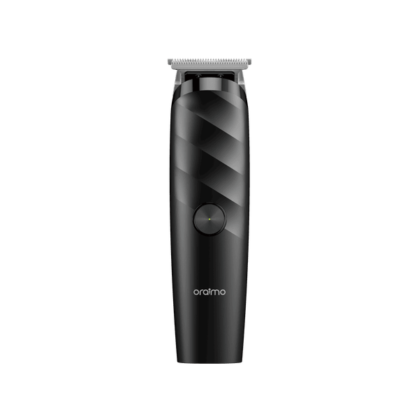 Oraimo OTR-210 cordless trimmer front view with 4 guide combs, Kenya