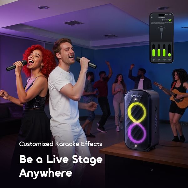 Oraimo SpaceBox Max — 200W Auracast Wireless Speaker with Deep Bass & FM, Nairobi Delivery - ZAMAR AUDIO SOLUTIONS