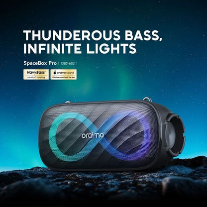 Oraimo SpaceBox Pro OBS‑682 — 80W Portable Bluetooth Speaker with 20H Playtime, AUX, Mic, FM, TF, USB, Nairobi Delivery - ZAMAR AUDIO SOLUTIONS